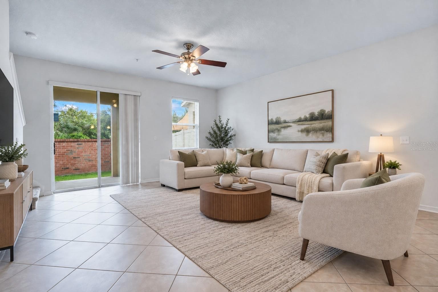 Virtually Staged - Living Room - 196 WINDFLOWER WAY, OVIEDO