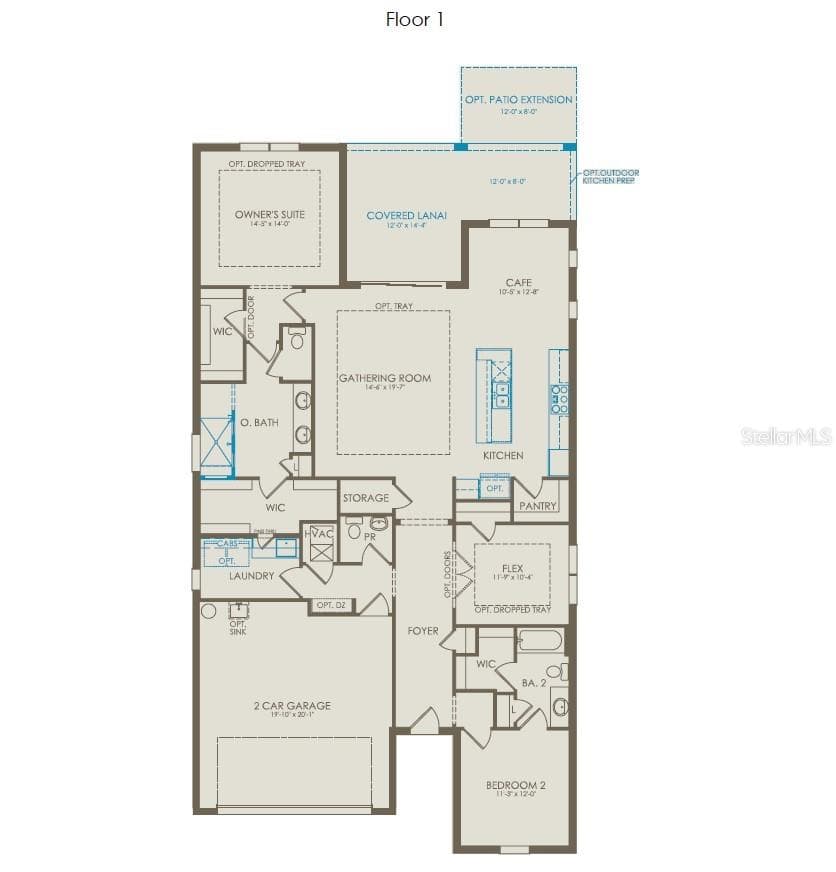 Floor Plan - Floor One - 5094 SUNFALLS AVENUE, ST CLOUD