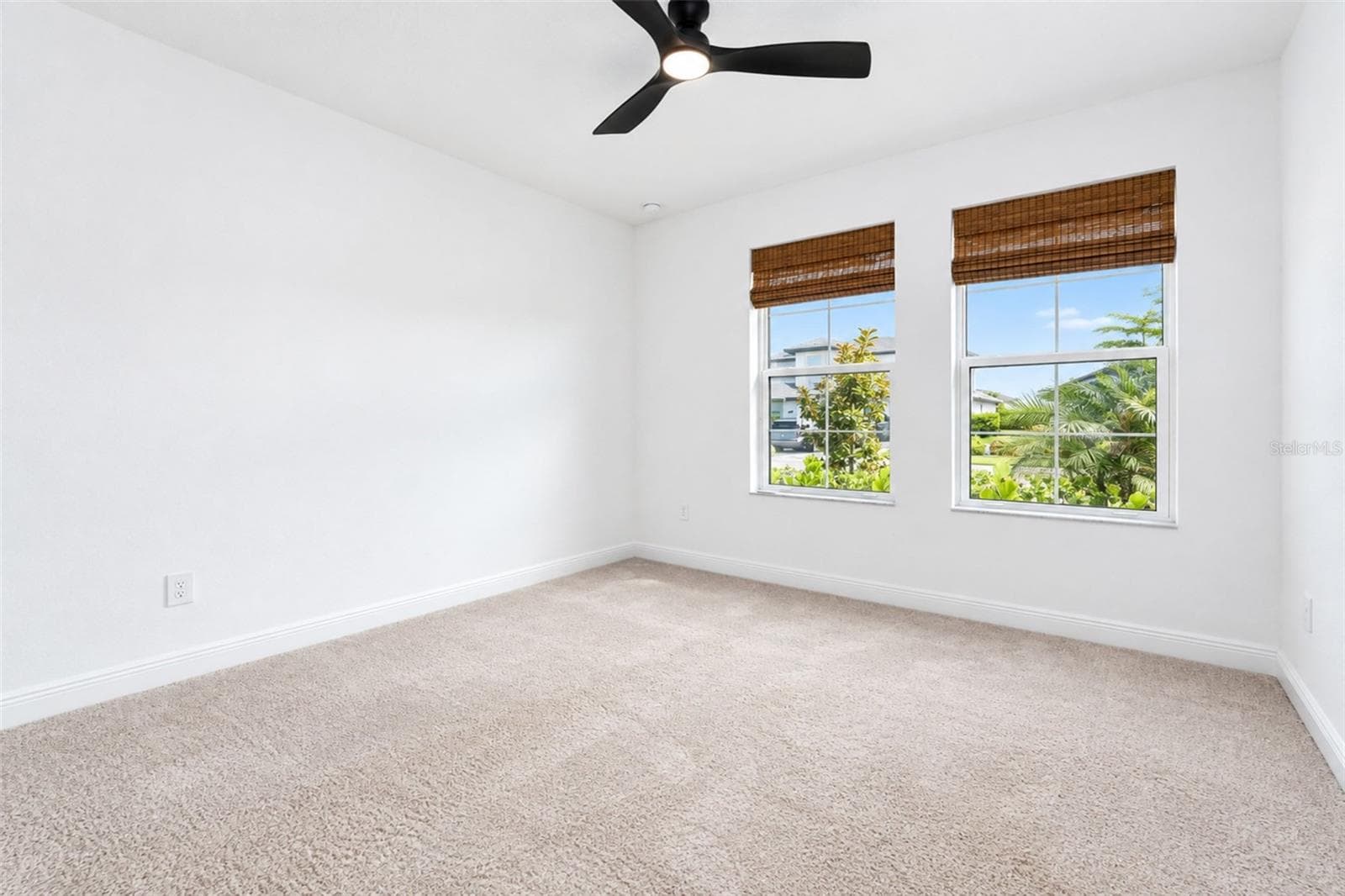 Bedroom 2 with ceiling fan - 237 VISTERA BLVD, NOKOMIS