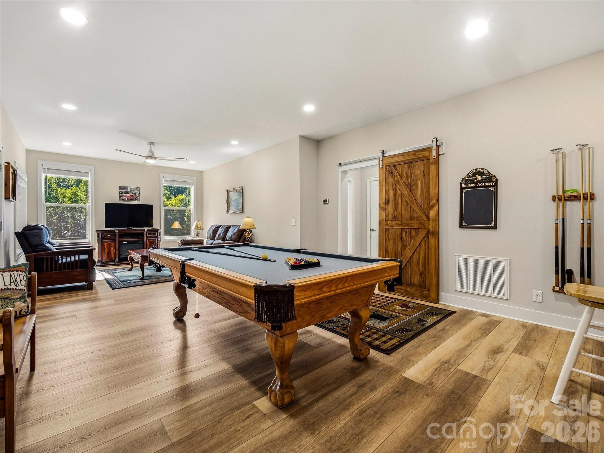 Lower level entertaining spaces - 158 Narrows Run Loop, Hendersonville