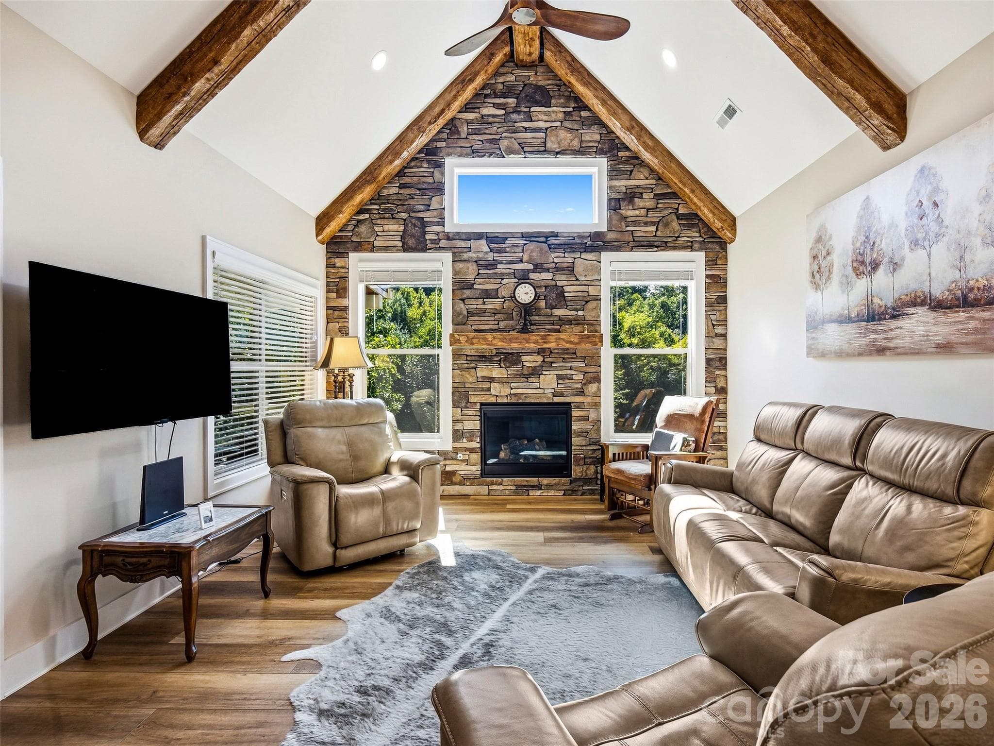 Main level living room - 158 Narrows Run Loop, Hendersonville