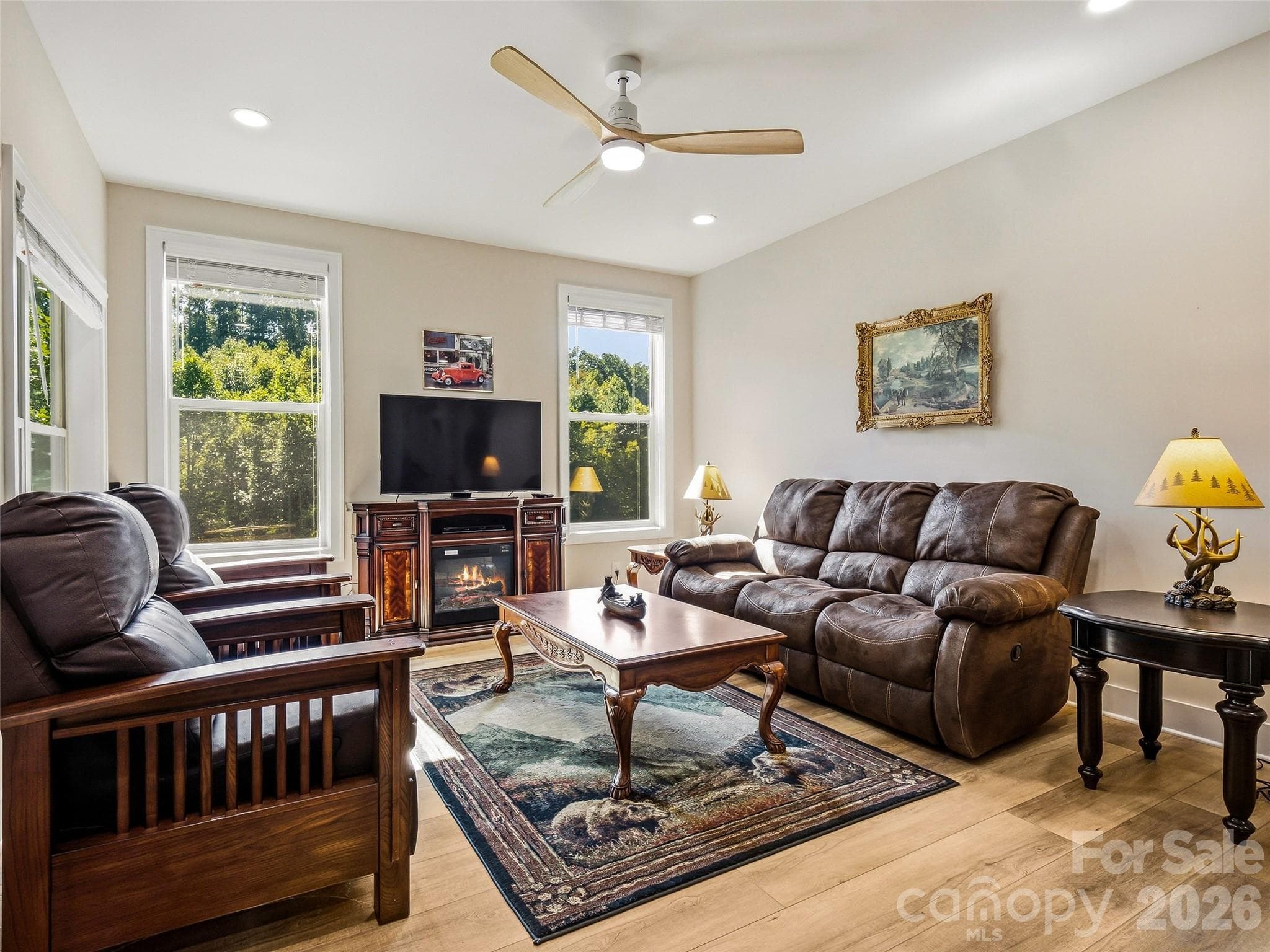 Lower level entertaining space - 158 Narrows Run Loop, Hendersonville