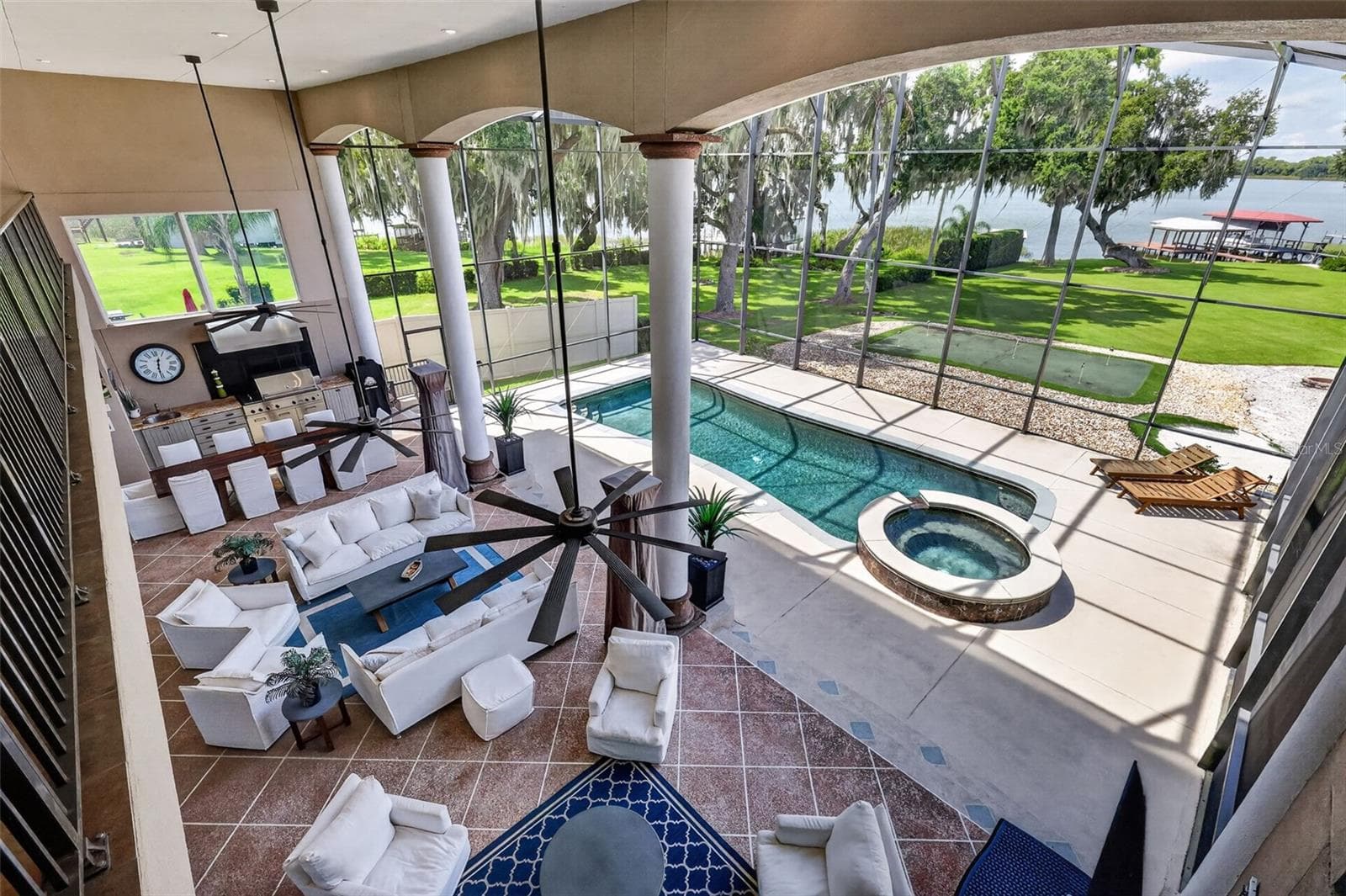2nd Floor Terrace overlooking Screened Lanai - 5476 TRIMBLE PARK RD, MOUNT DORA