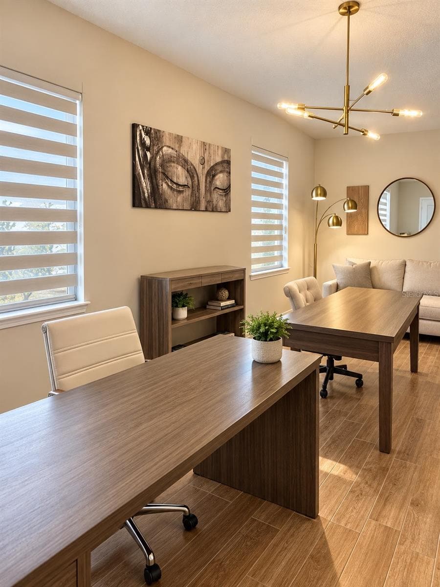 Spacious Home Office / Flex Space with abundant natural light and modern finishes. - 6735 REVERIE PARK AVE, ORLANDO