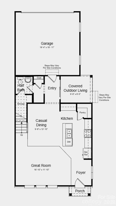 Additional Highlights Include: extended laminate flooring at main level, ledge at primary shower, 30" slide-in eclectic range, trash roll out and upgraded cabinet hardware. - 7328 Wake Way, Indian Land