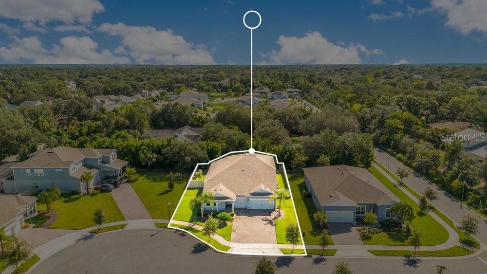 aerial view - 704 FOX EDGE CT, OVIEDO