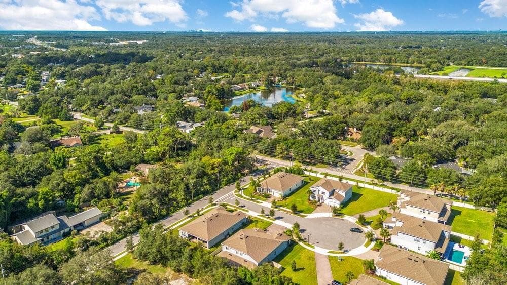 aerial view of cul-de-sac - 704 FOX EDGE CT, OVIEDO
