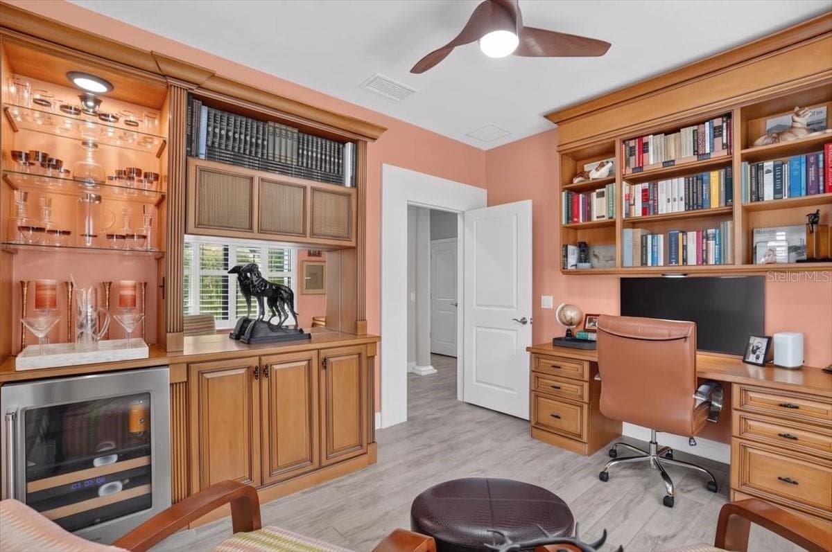 Office/Den with Custom Built-Ins - 11241 MCDERMOTT CT, ENGLEWOOD
