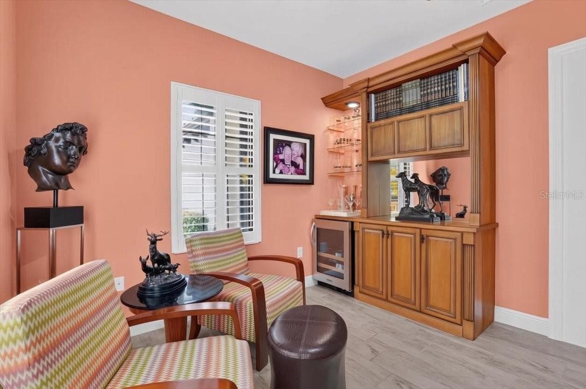 Office built-Ins Including Wine Bar and Beverage Chiller - 11241 MCDERMOTT CT, ENGLEWOOD