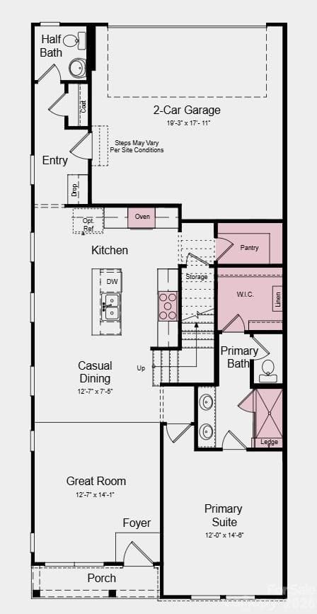 Additional Highlights Include: shower ledge at primary bath, iron railing, washer, dryer, refrigerator, blinds, and comfort height toilets on main floor. - 3186 Beacon Heights Road, Indian Land