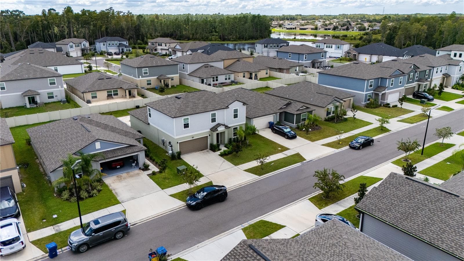 Aerial Left Front Skyview - 22188 CALISTO WAY, LAND O LAKES