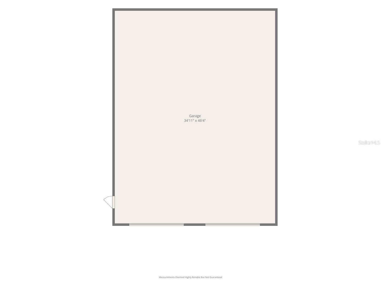 Detached Garage Floor Plan - 36' x 48' - 4349 PACKARD AVE, ST CLOUD