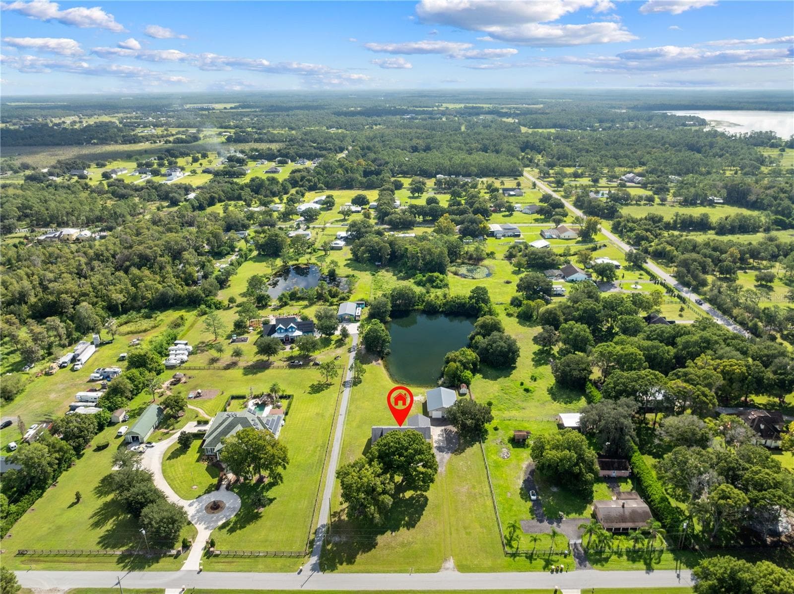 Aerial of the front view of the property. - 4349 PACKARD AVE, ST CLOUD