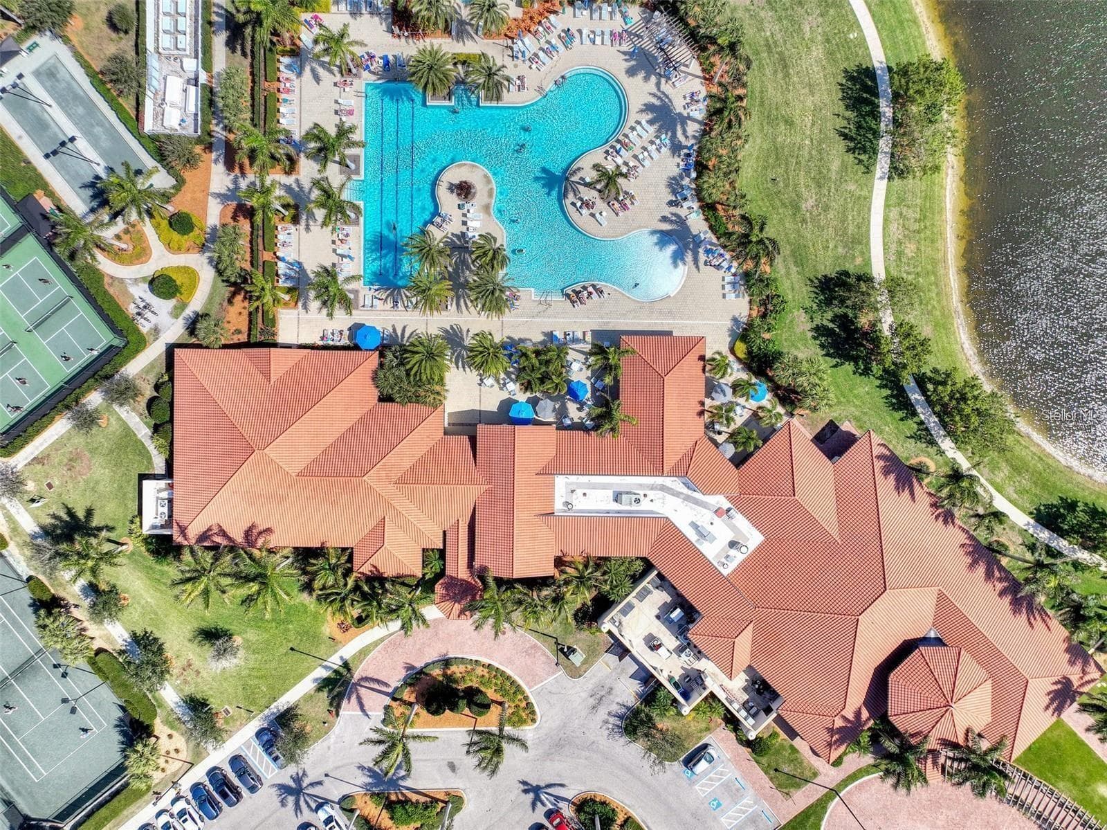 Amenity Center from the air. - 23739 WAVERLY CIR, VENICE