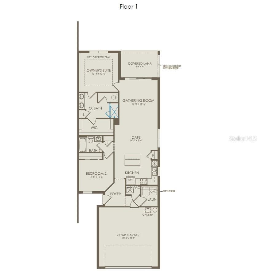 Floor Plan - Floor One - 2774 BUCKEYE LANE, ST CLOUD