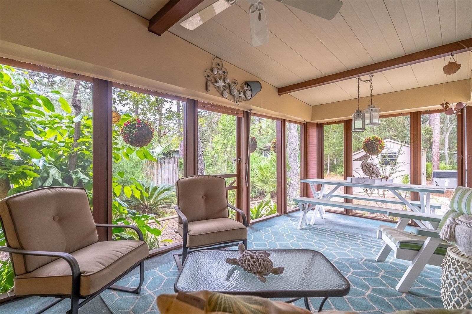 Large screened patio - 605 W CLUB BLVD, LAKE MARY