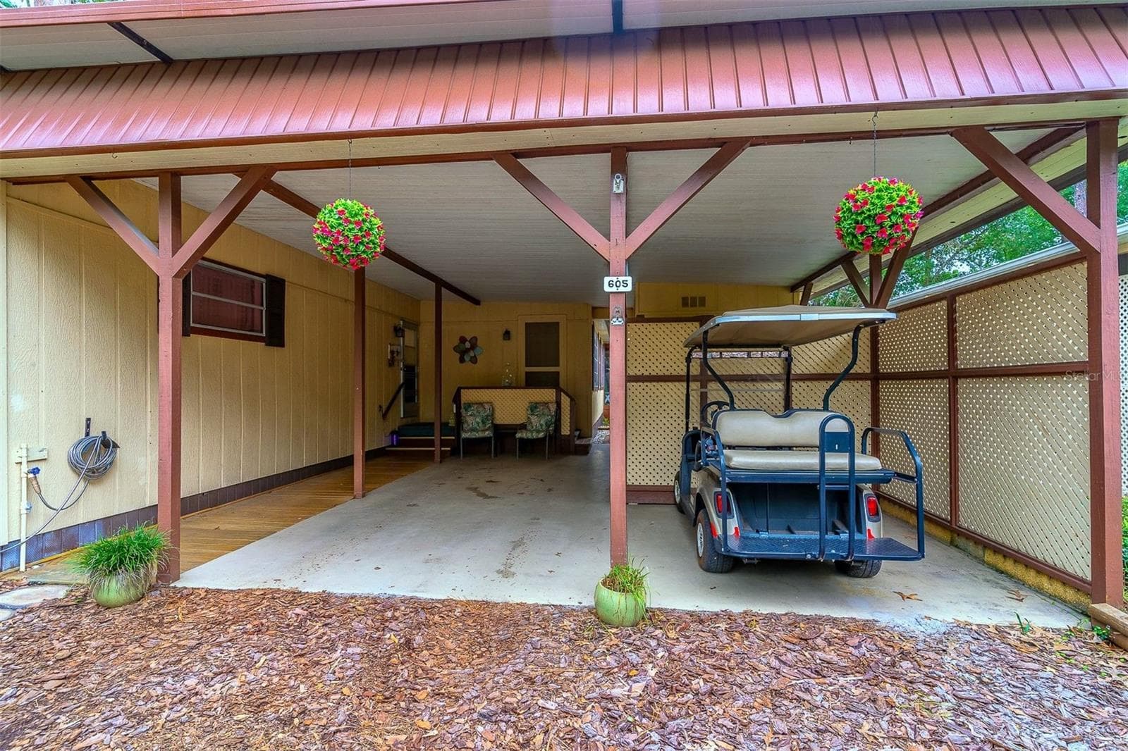 Double carport - 605 W CLUB BLVD, LAKE MARY