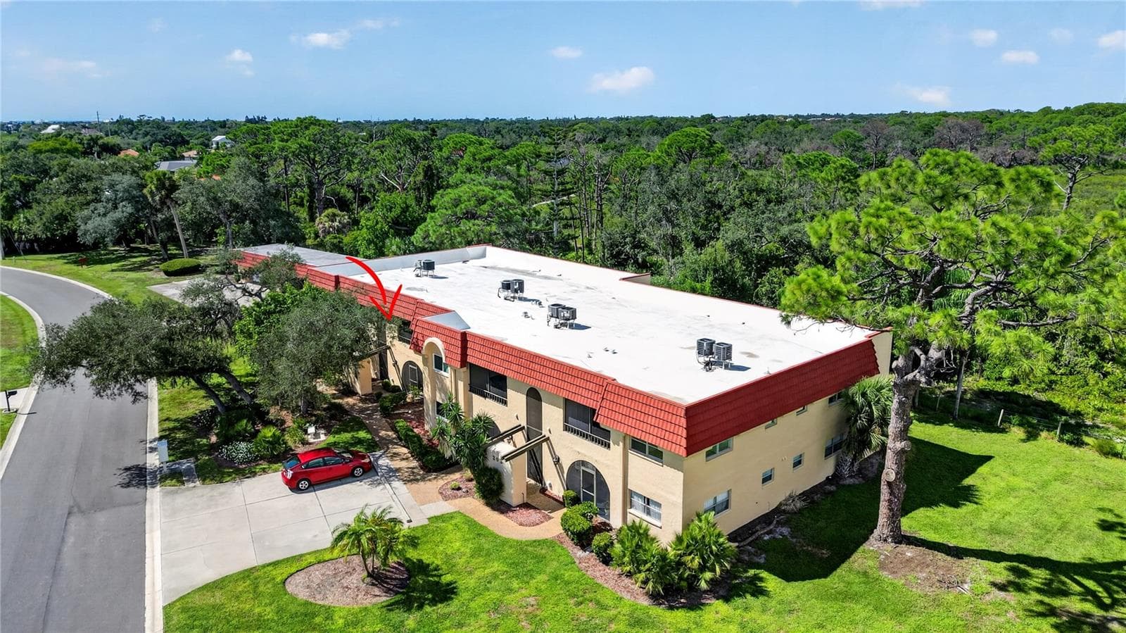 Aerial photo of the area-Oscar Sherer State park. - 203 RUBENS DR #F, NOKOMIS