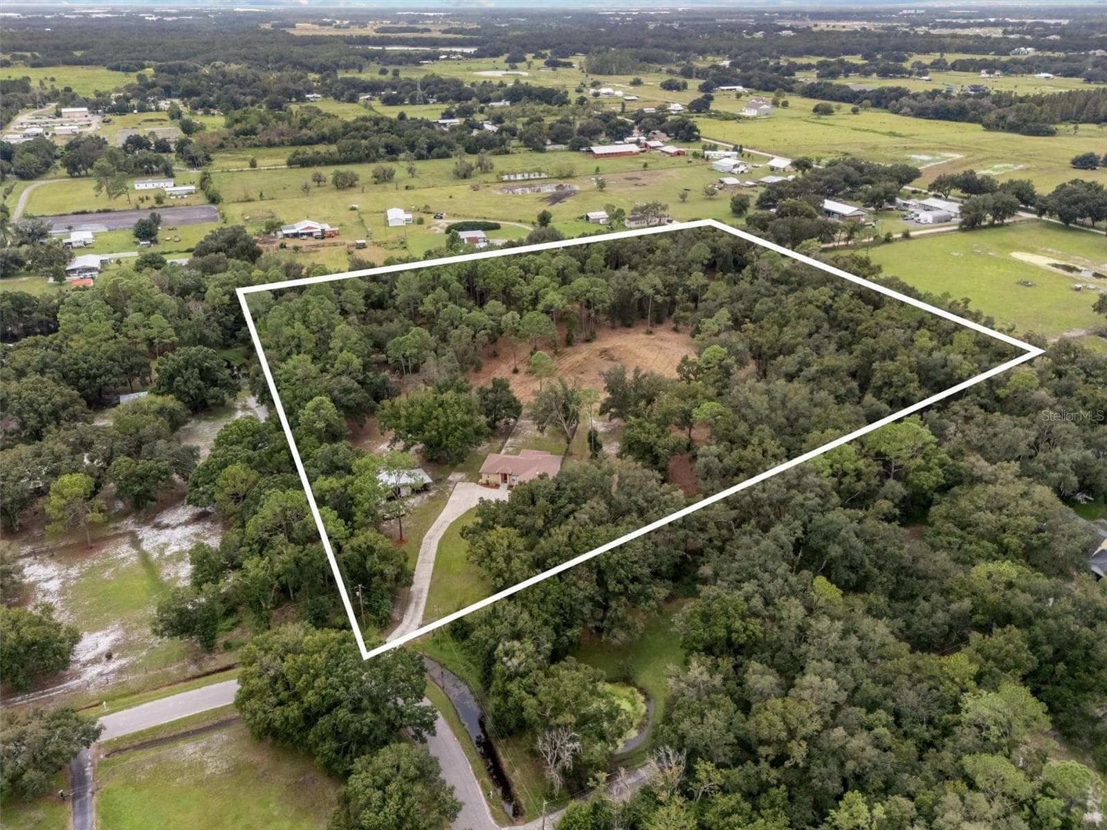 Approx Boundary Aerial - 5210 SHADY OAK DR S, LAKELAND