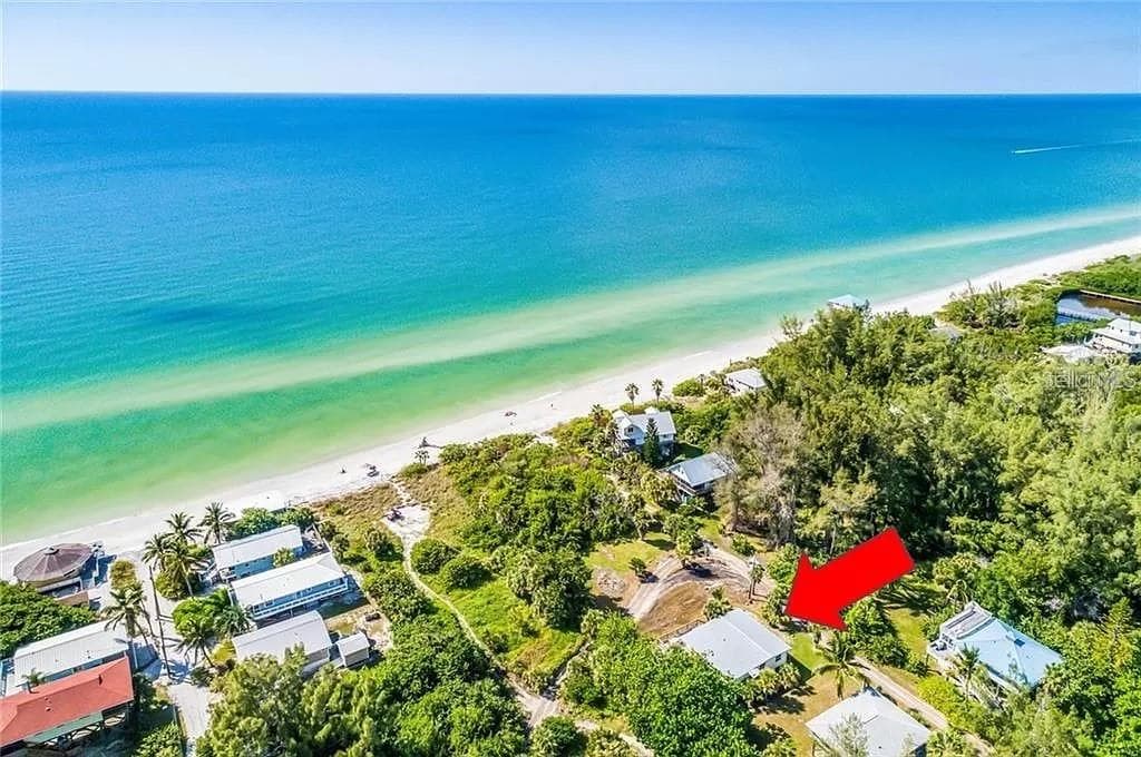 This is a drone shot of the previous home that was there to help with location on theisland - 8264 GRAND AVE, PLACIDA
