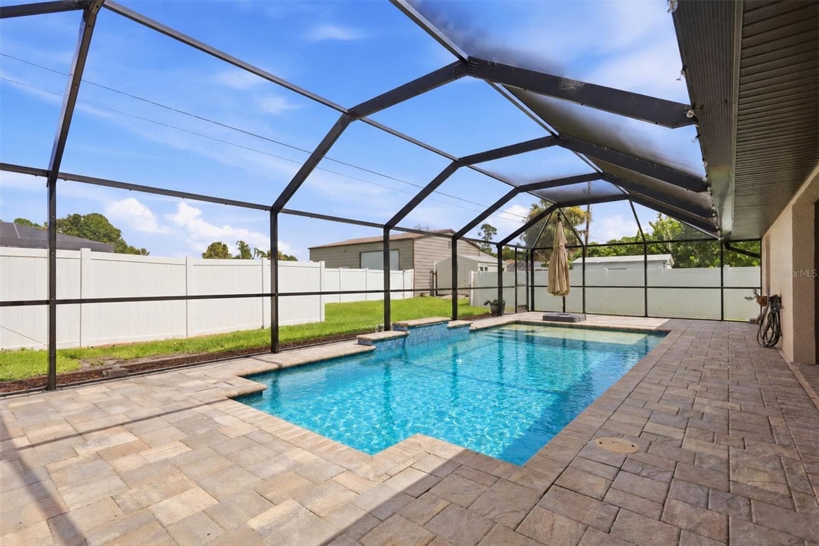 fenced for privacy and access to rear lot with stand alone garage - 23108 AUGUST AVE, PORT CHARLOTTE