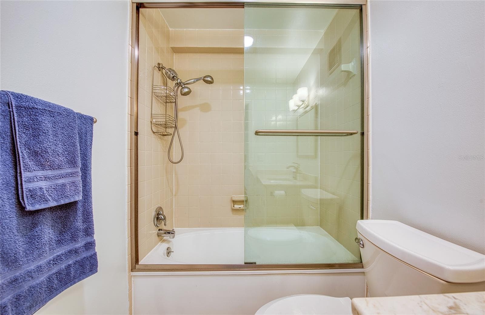 guest bath with tub and shower - 4681 1ST ST NE #301, ST PETERSBURG
