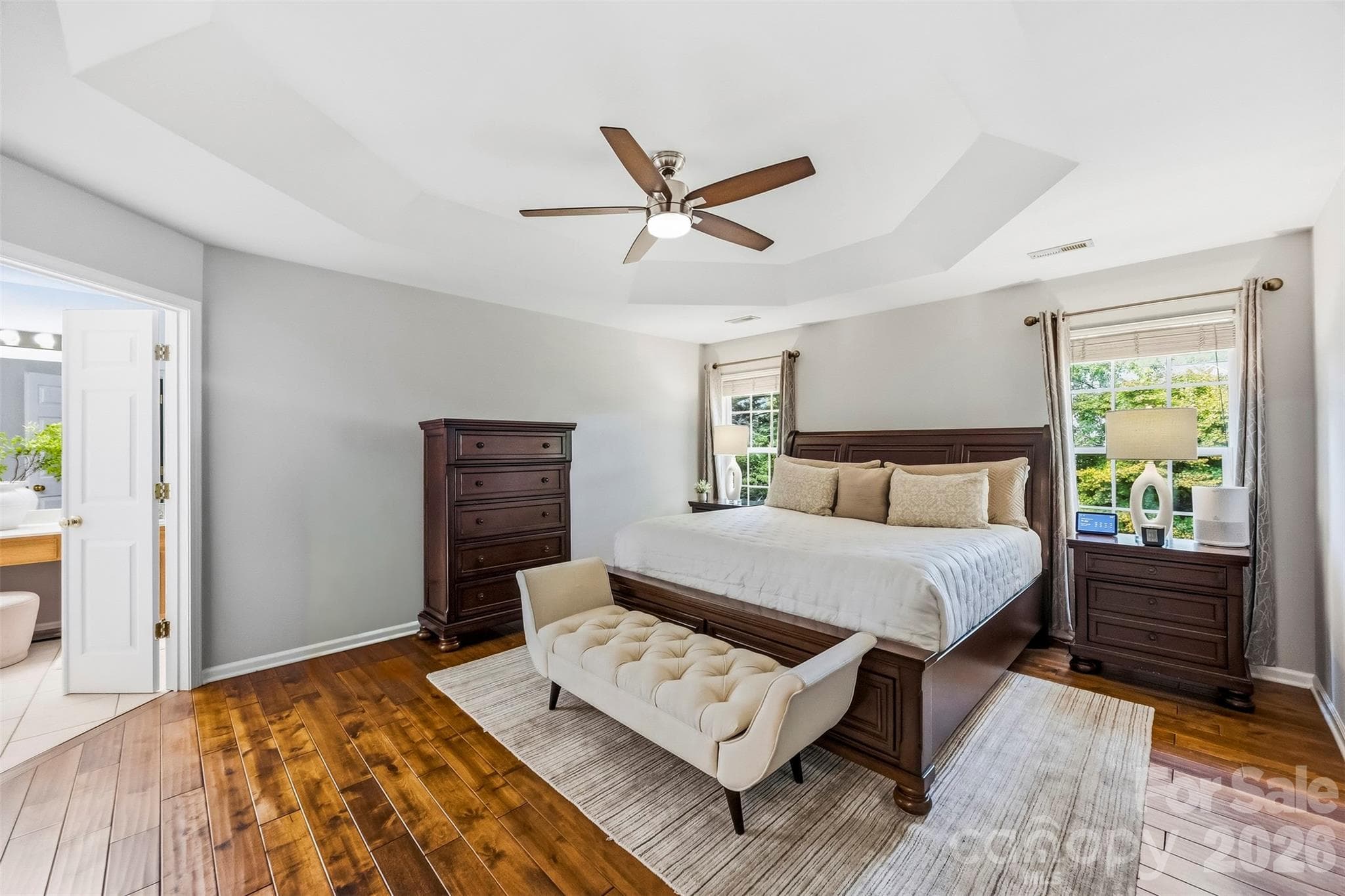 Large primary bedroom with sitting room - 1909 Oroville Court, Charlotte