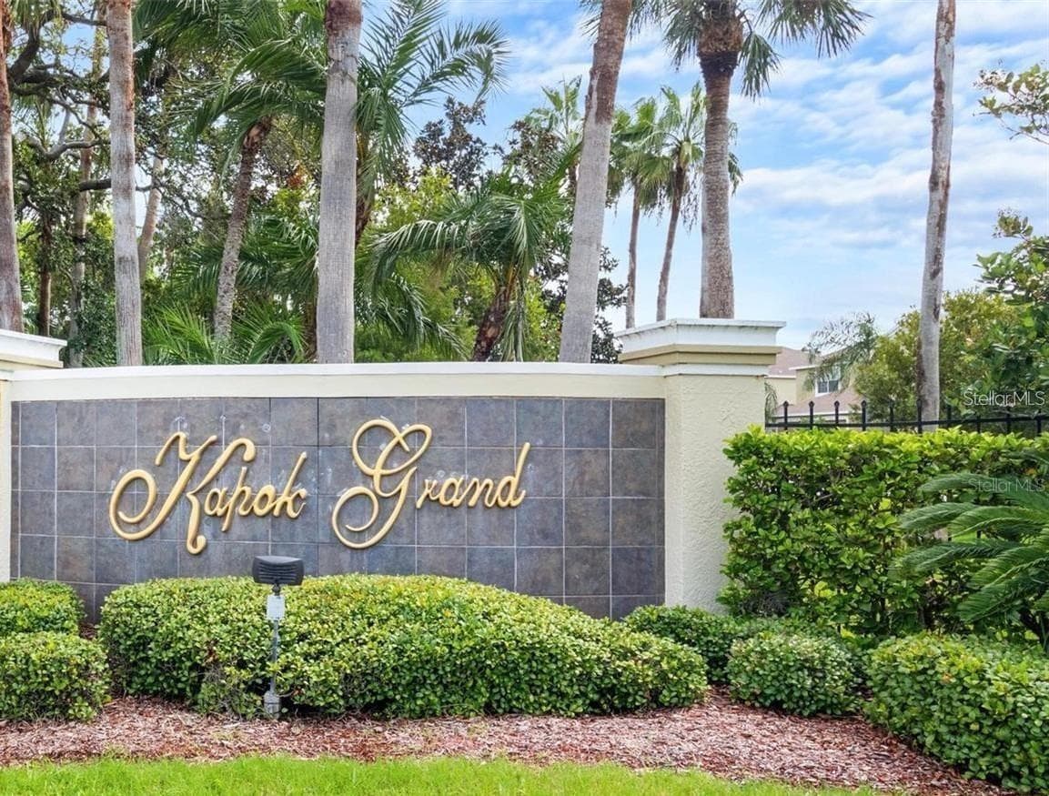 Entrance off Duhme Road into this gated community. - 11193 KAPOK GRAND CIR, SEMINOLE