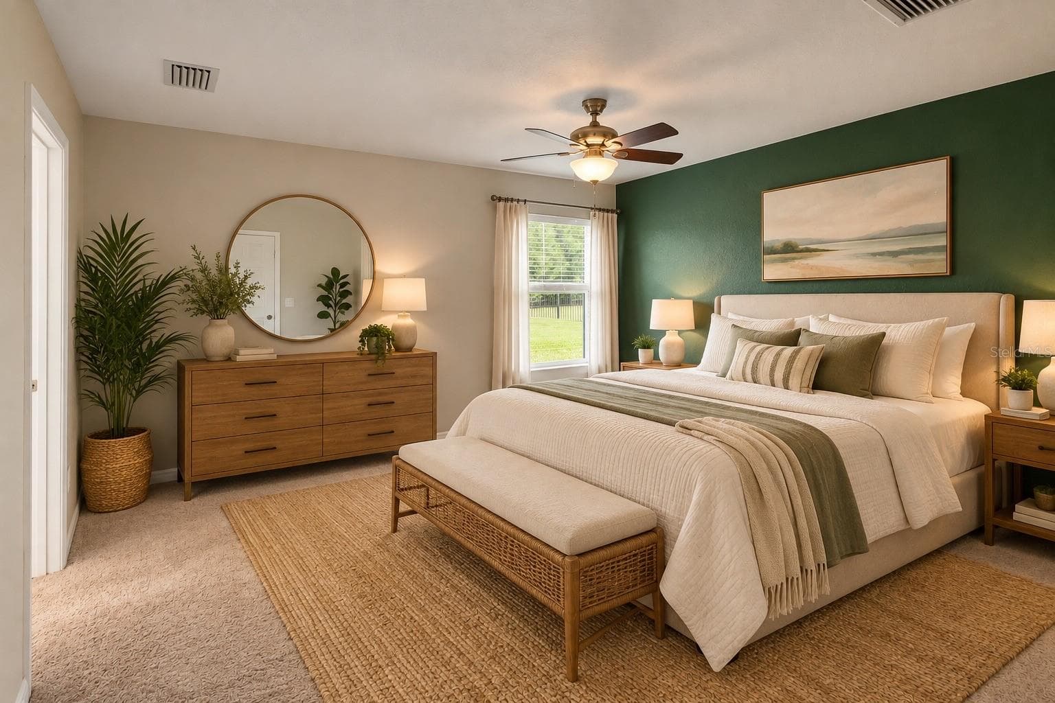 Staged Master Bedroom - 6008 162ND AVE E, PARRISH