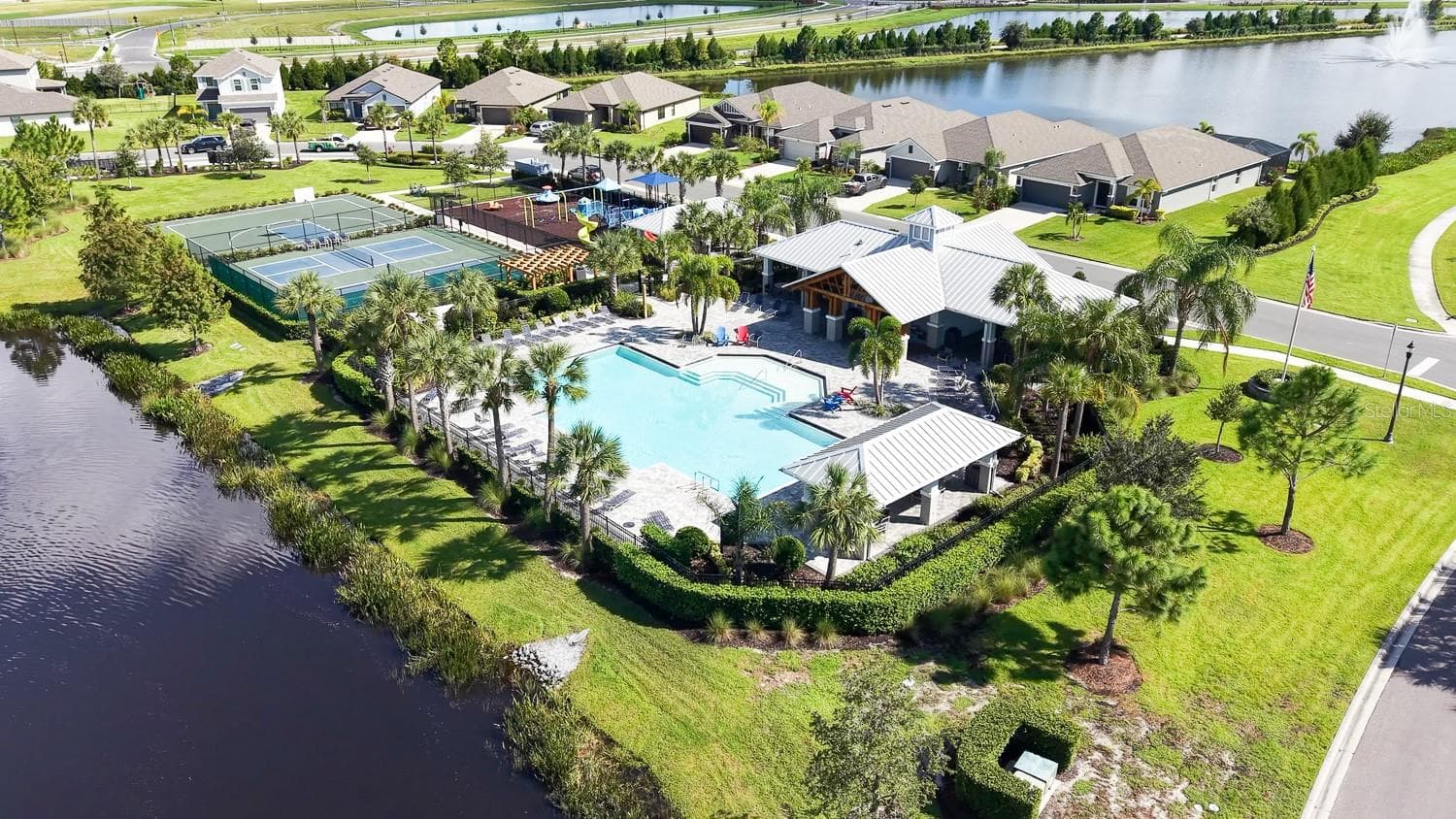 Community Pool, Playground, Tennis, Pickle Ball, Basketball Entertainment Area and More... - 6008 162ND AVE E, PARRISH