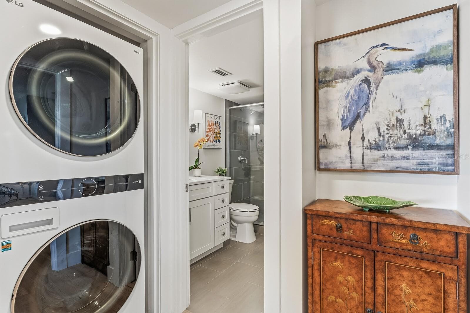 Laundry Closet & Guest Bathroom, Main Living Level - 11000 PLACIDA RD #1073, PLACIDA