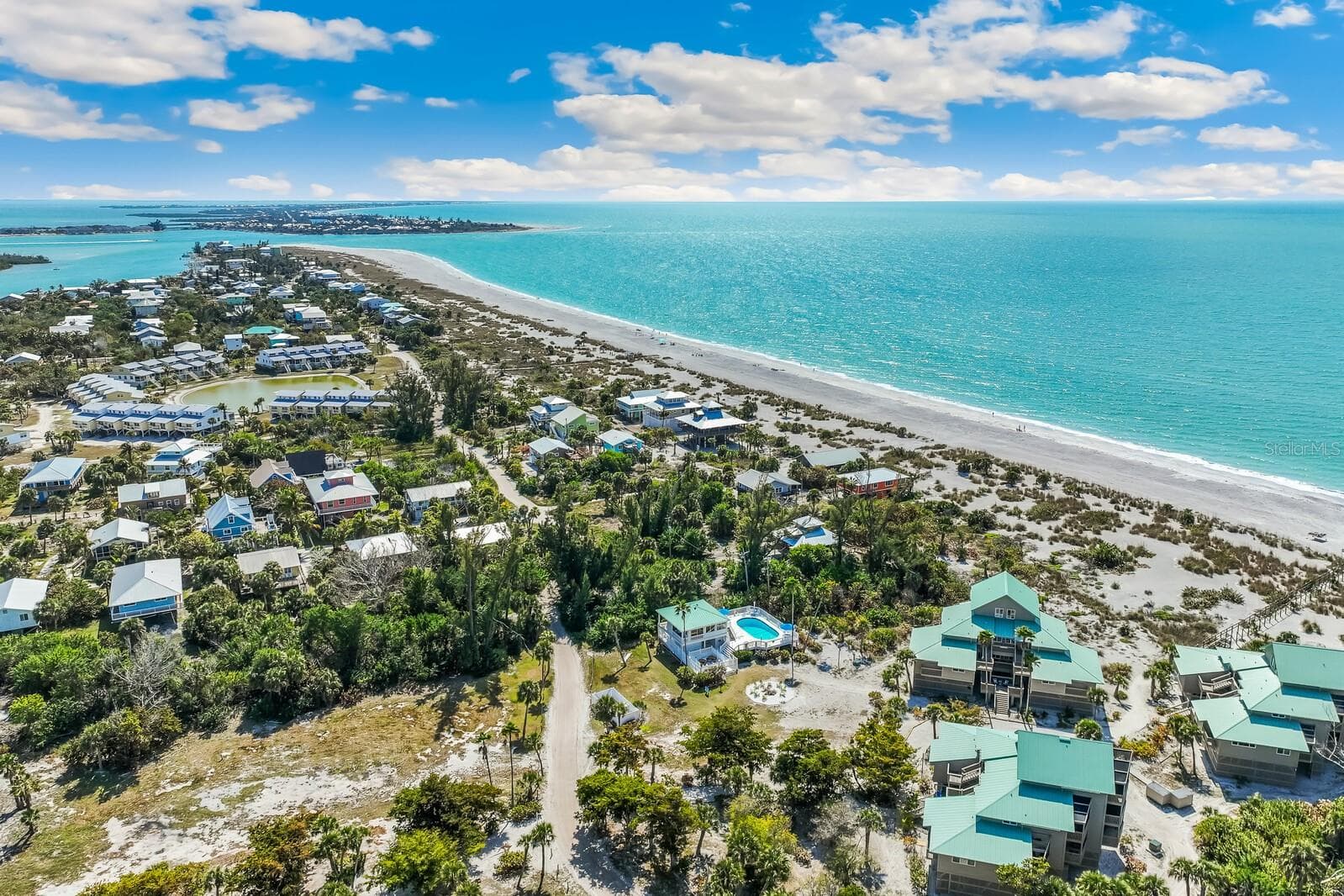 Aerial view looking south toward Boca Grande - 11000 PLACIDA RD #1073, PLACIDA