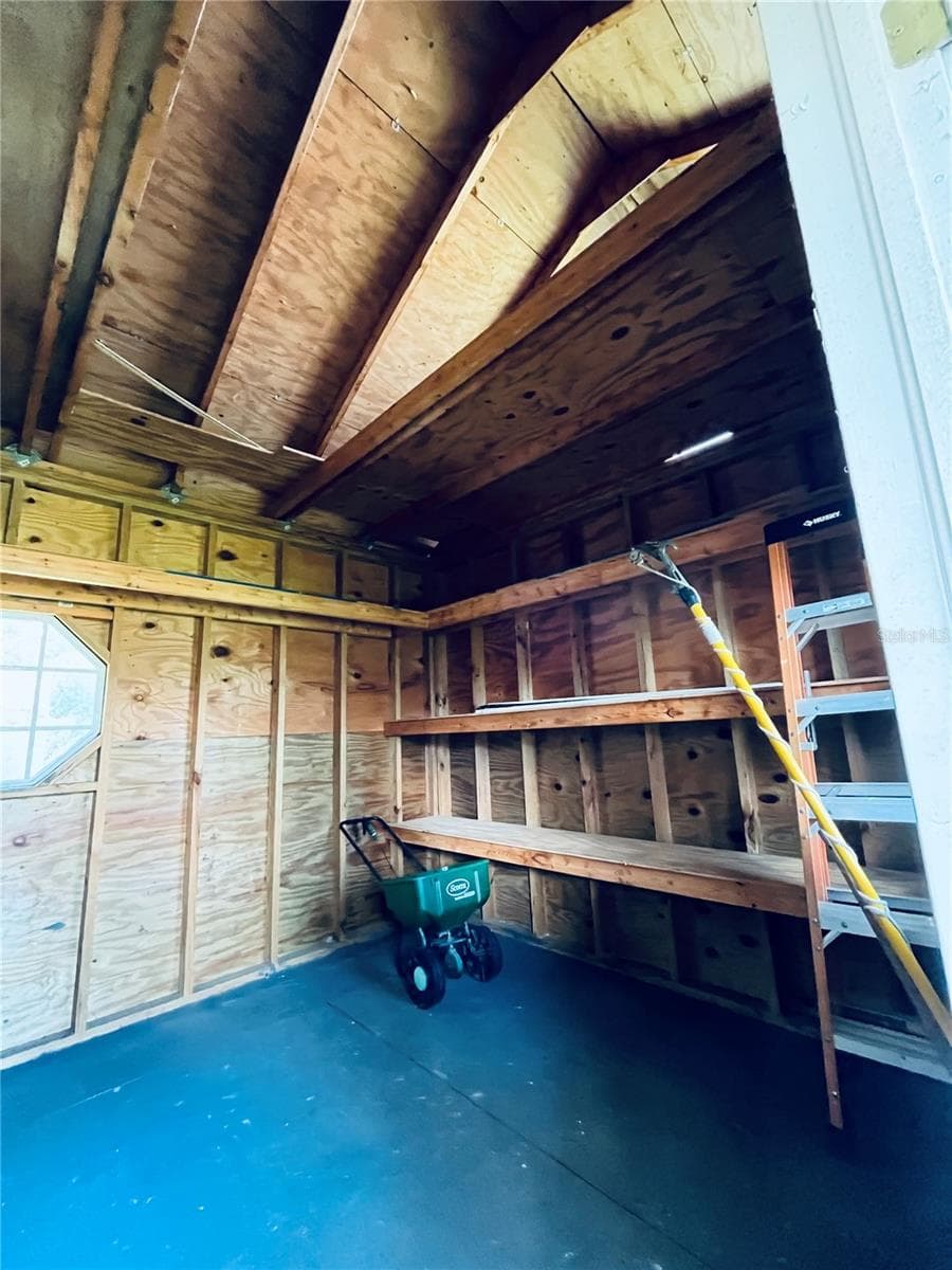 12x10 shed interior - 4583 GONDOLIER RD, SPRING HILL