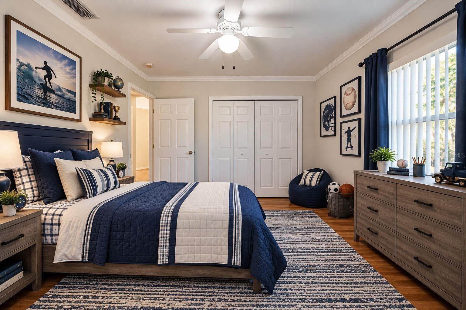 Bedroom #2 staged - 141 BREN MAR LN, PALM COAST