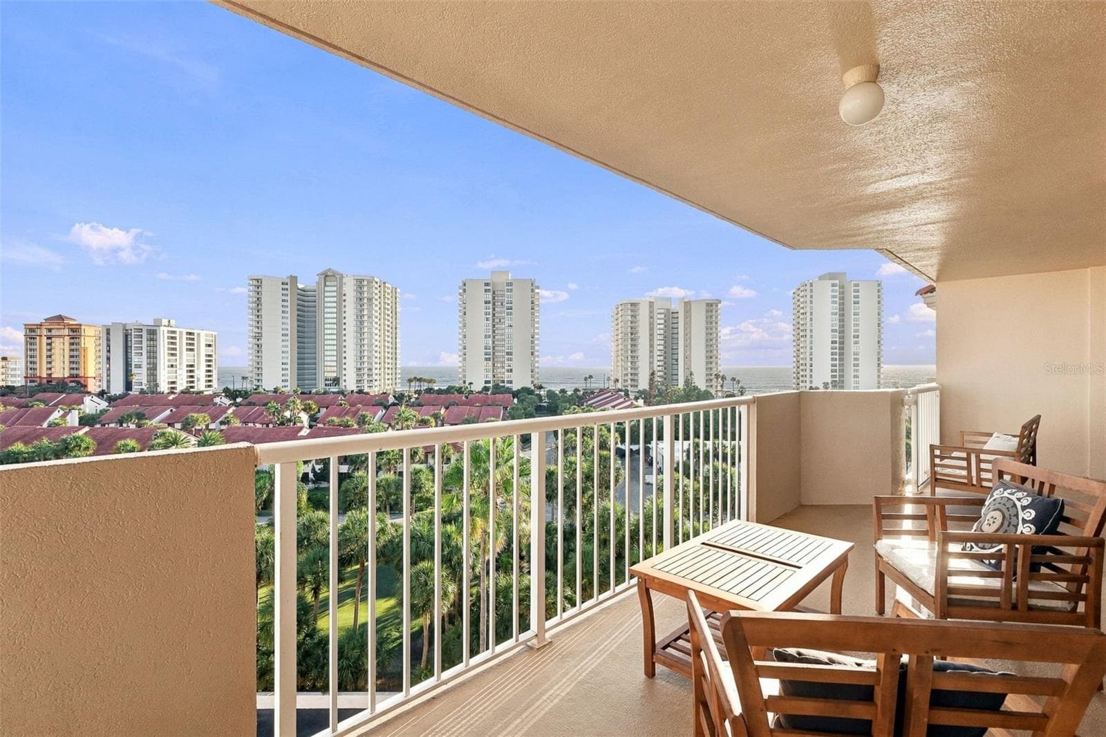 Upper level balcony accessible from bedroom and sitting room - 3 OCEANS WEST BLVD #7D7, DAYTONA BEACH SHORES