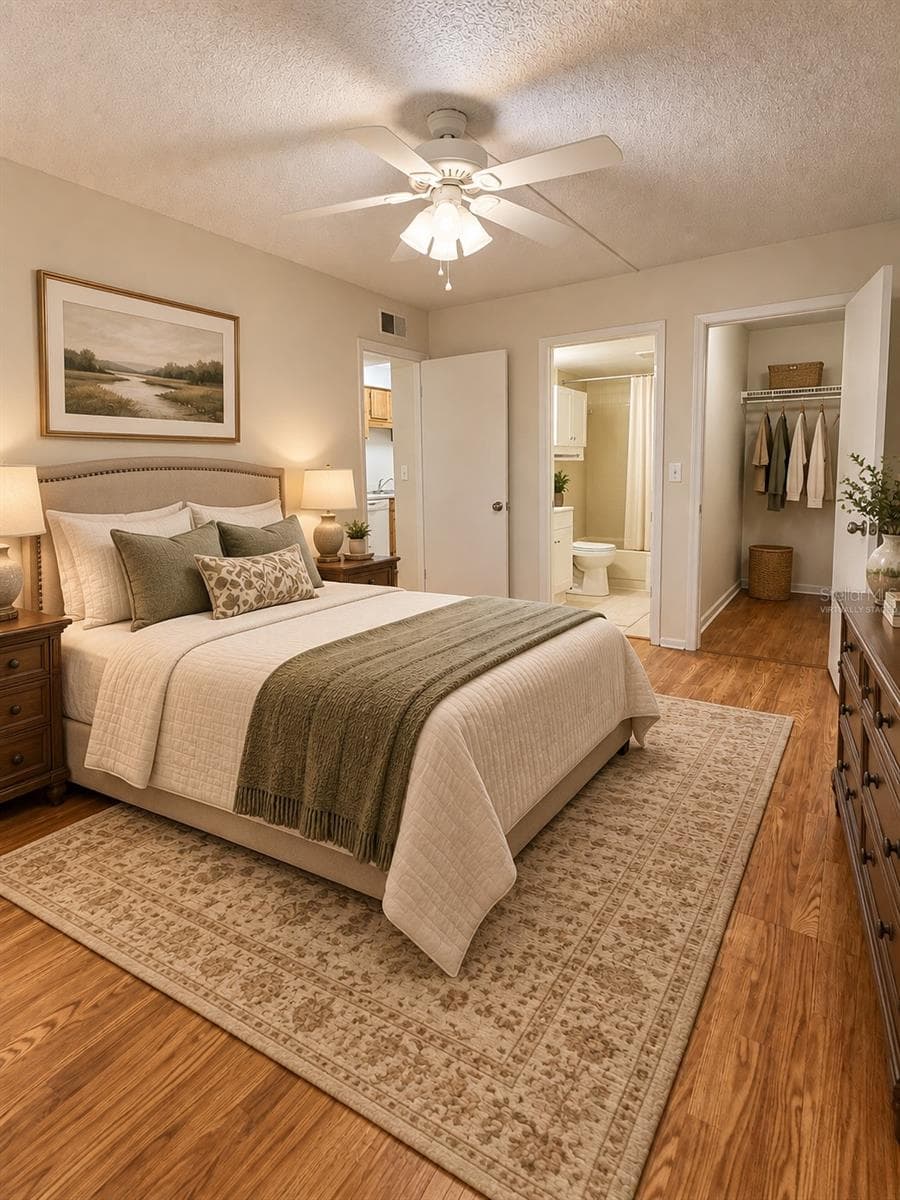 Master Bedroom - Virtually Staged - 4033 DREAM OAK PL #101, TAMPA
