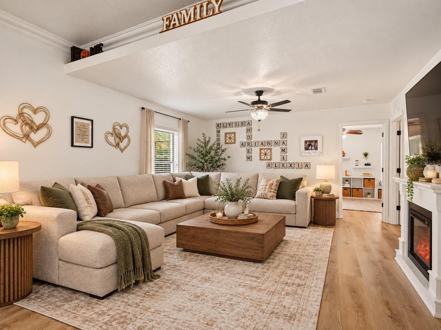 Virtually staged furniture. - 13396 TWINBERRY DR, SPRING HILL