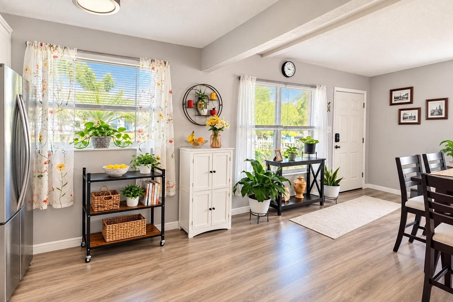 Light and bright interior with fresh soft-gray paint and updated finishes. - 8514 93RD AVE, SEMINOLE