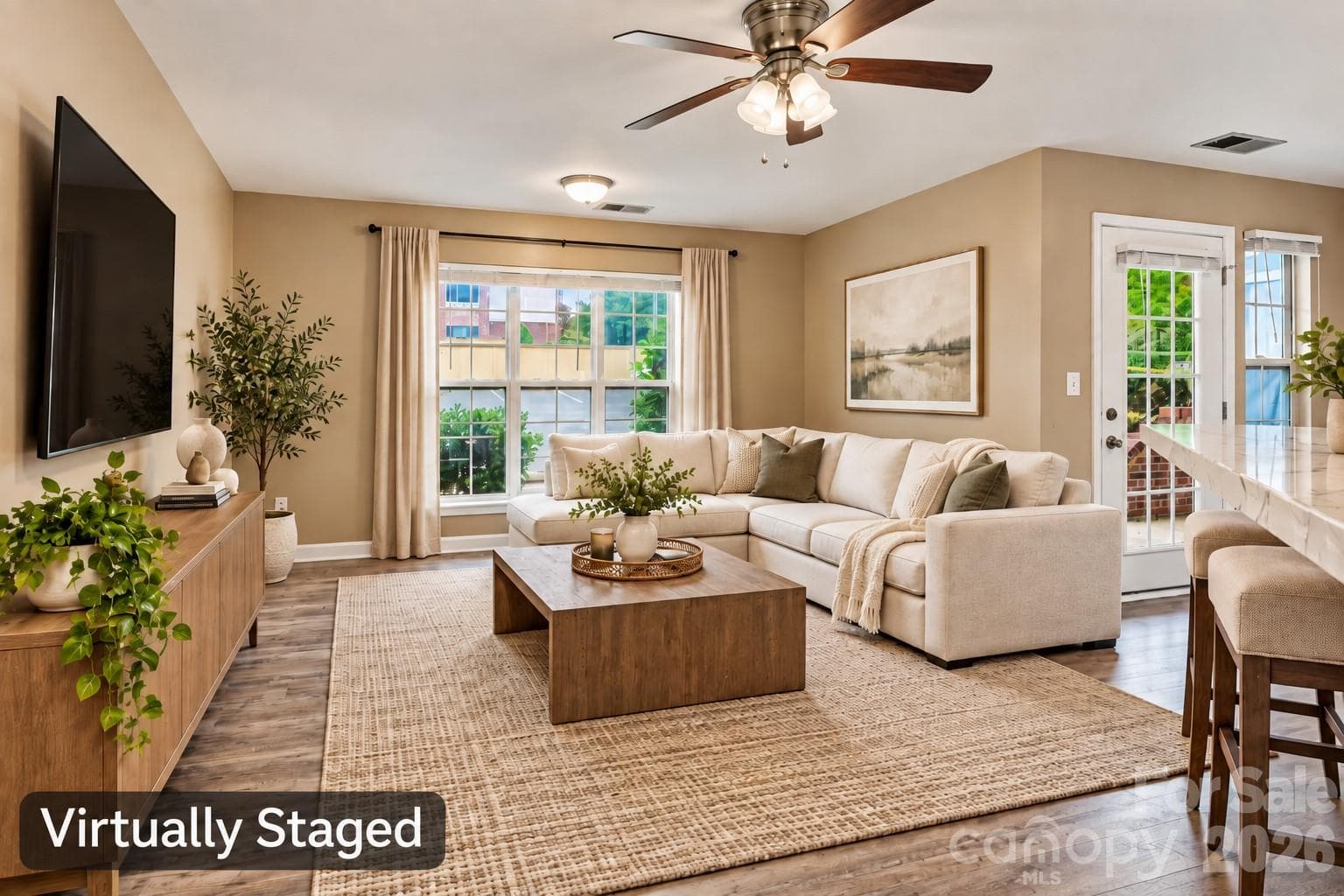 VS - Living Area - 9709 Campus Walk Lane, Charlotte