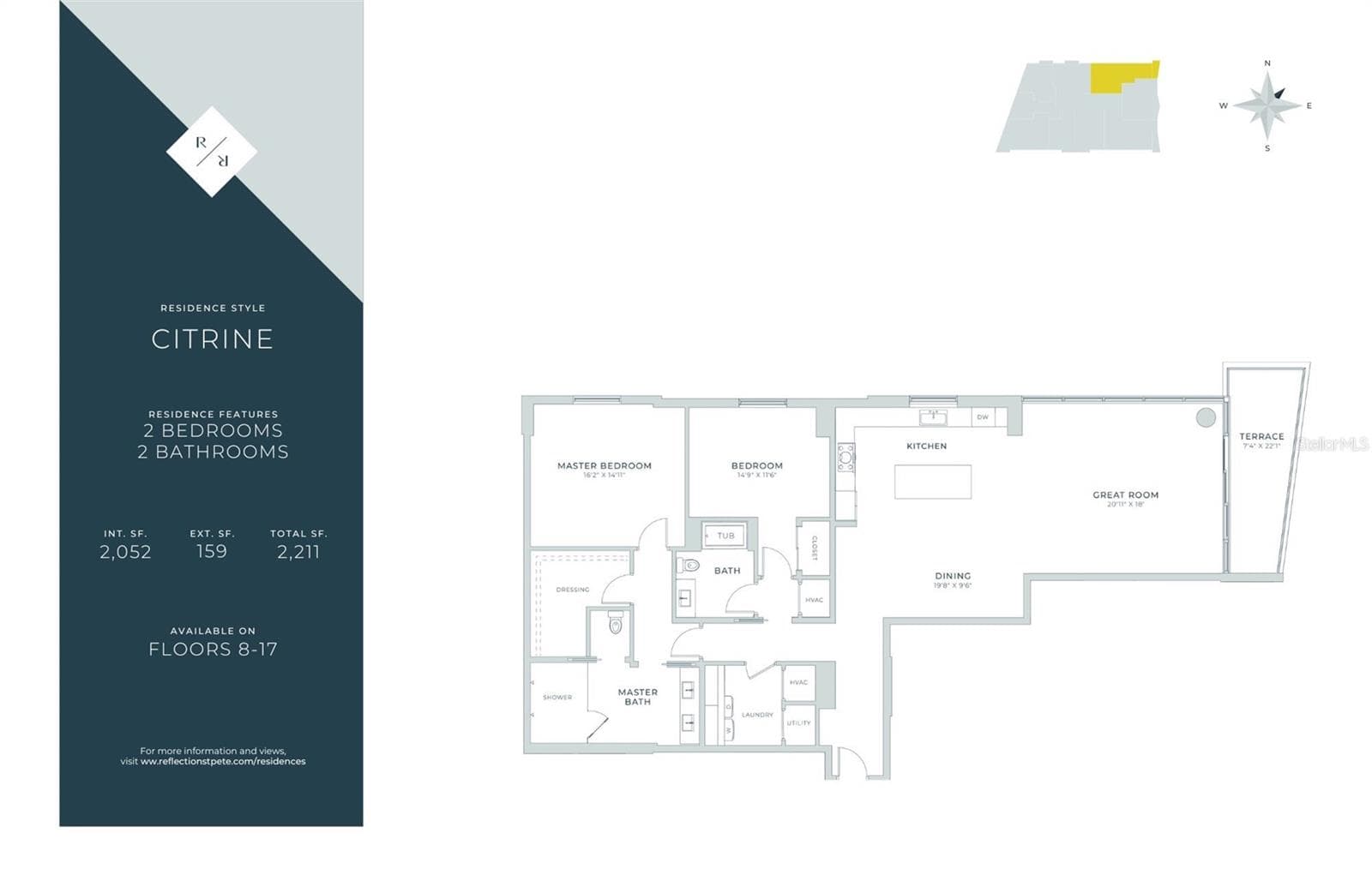 Condominium at 777 3RD AVE N #1503, ST PETERSBURG, photo 3 of 29
