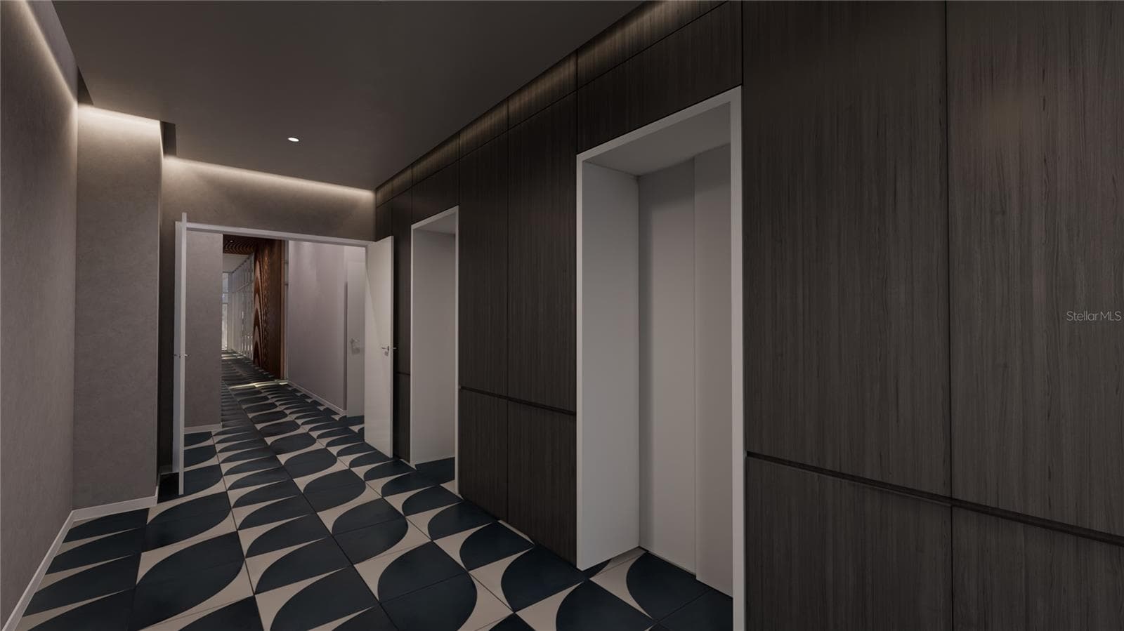 Rooftop amenity entrance (rendered) - 777 3RD AVE N #1503, ST PETERSBURG
