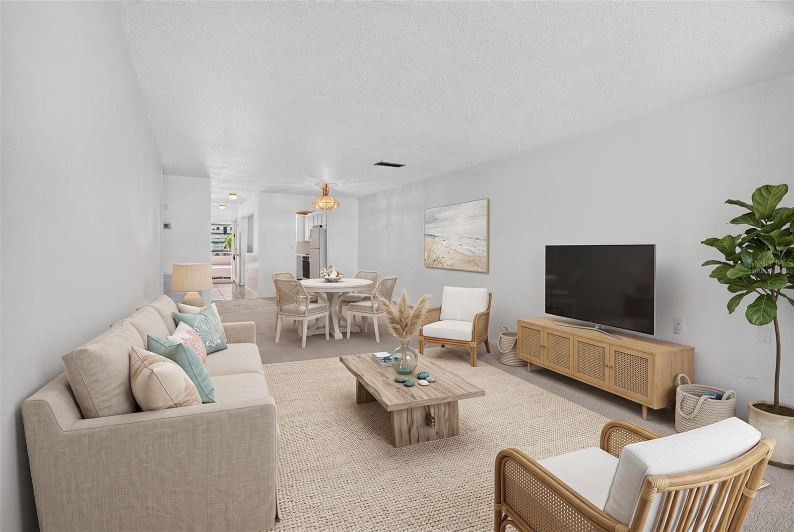 Living Room - Virtually Staged - 6025 SHORE BLVD S #303, GULFPORT