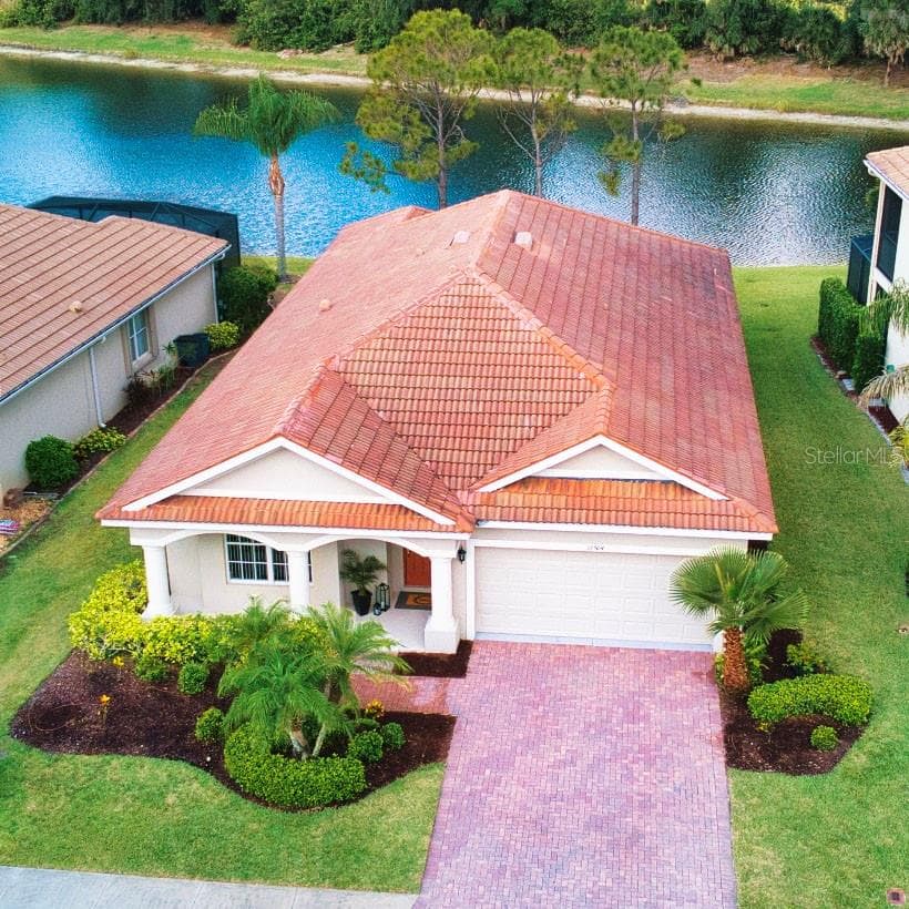 Aerial front view - 11504 DANCING RIVER DR, VENICE