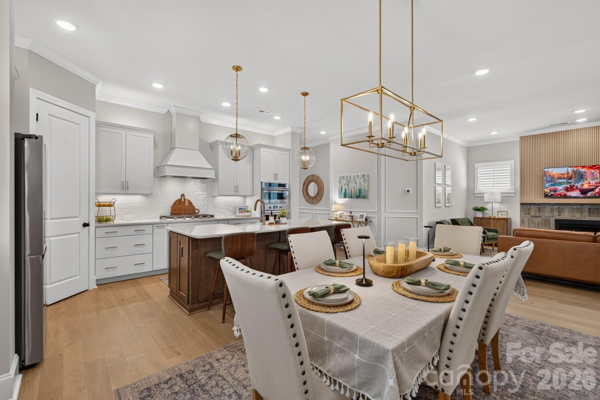 Dining Area overlooking Kitchen - 1018 Lowland Way, Waxhaw