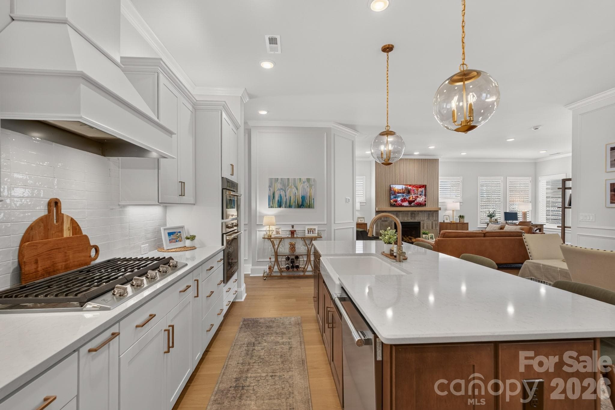 Kitchen and Kitchen Island - 1018 Lowland Way, Waxhaw