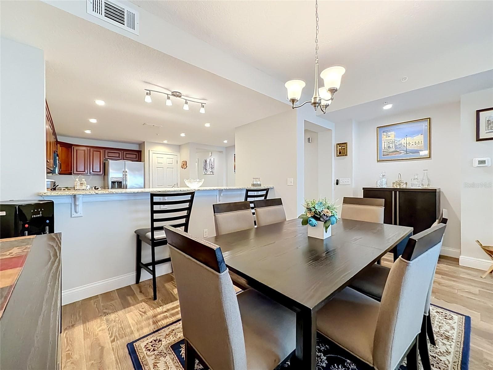 Dining Room, Counter top for Sitting or Buffet Style, Open Concept Kitchen Area - 225 W SEMINOLE BLVD #413, SANFORD