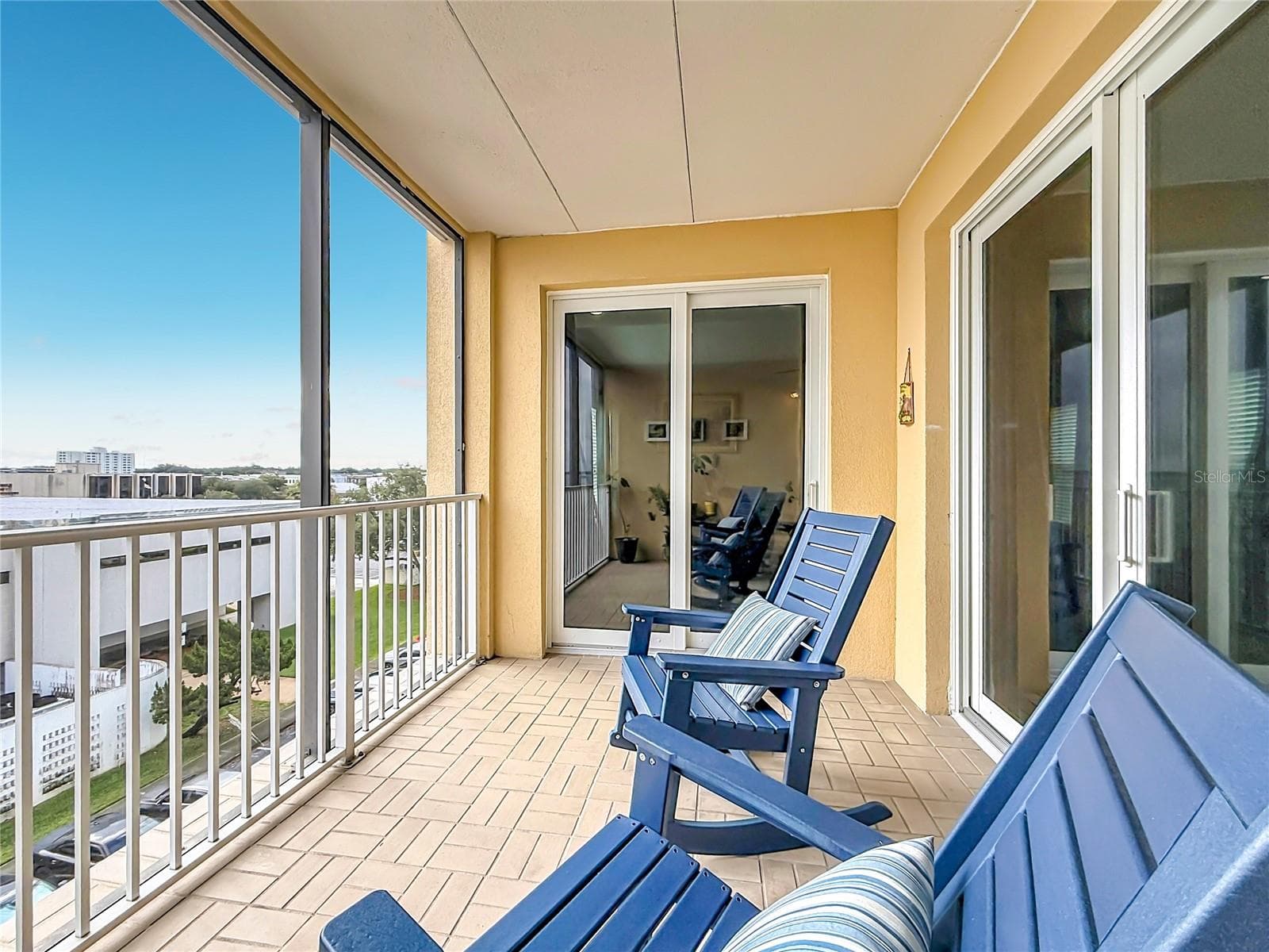Screened in Bake Patio for Relaxing and Enjoying both Marina and Lake Monroe Views - 225 W SEMINOLE BLVD #413, SANFORD