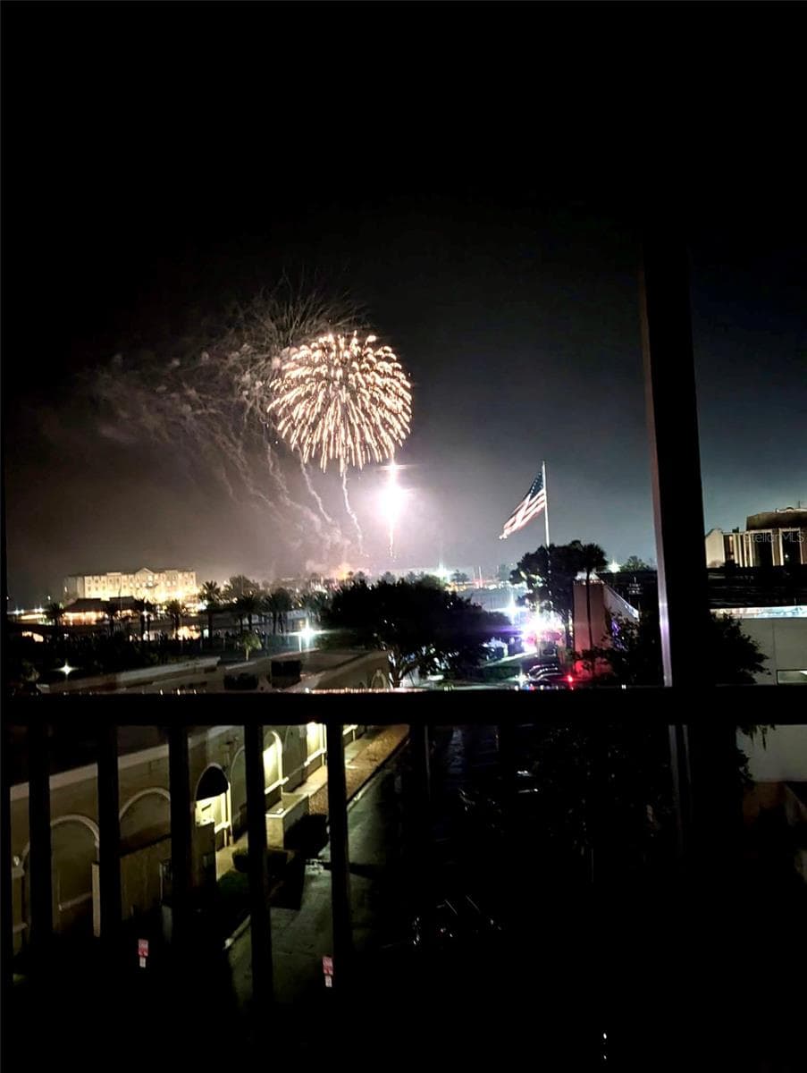 Incredible Fireworks Show from your Unit#413 View - 225 W SEMINOLE BLVD #413, SANFORD