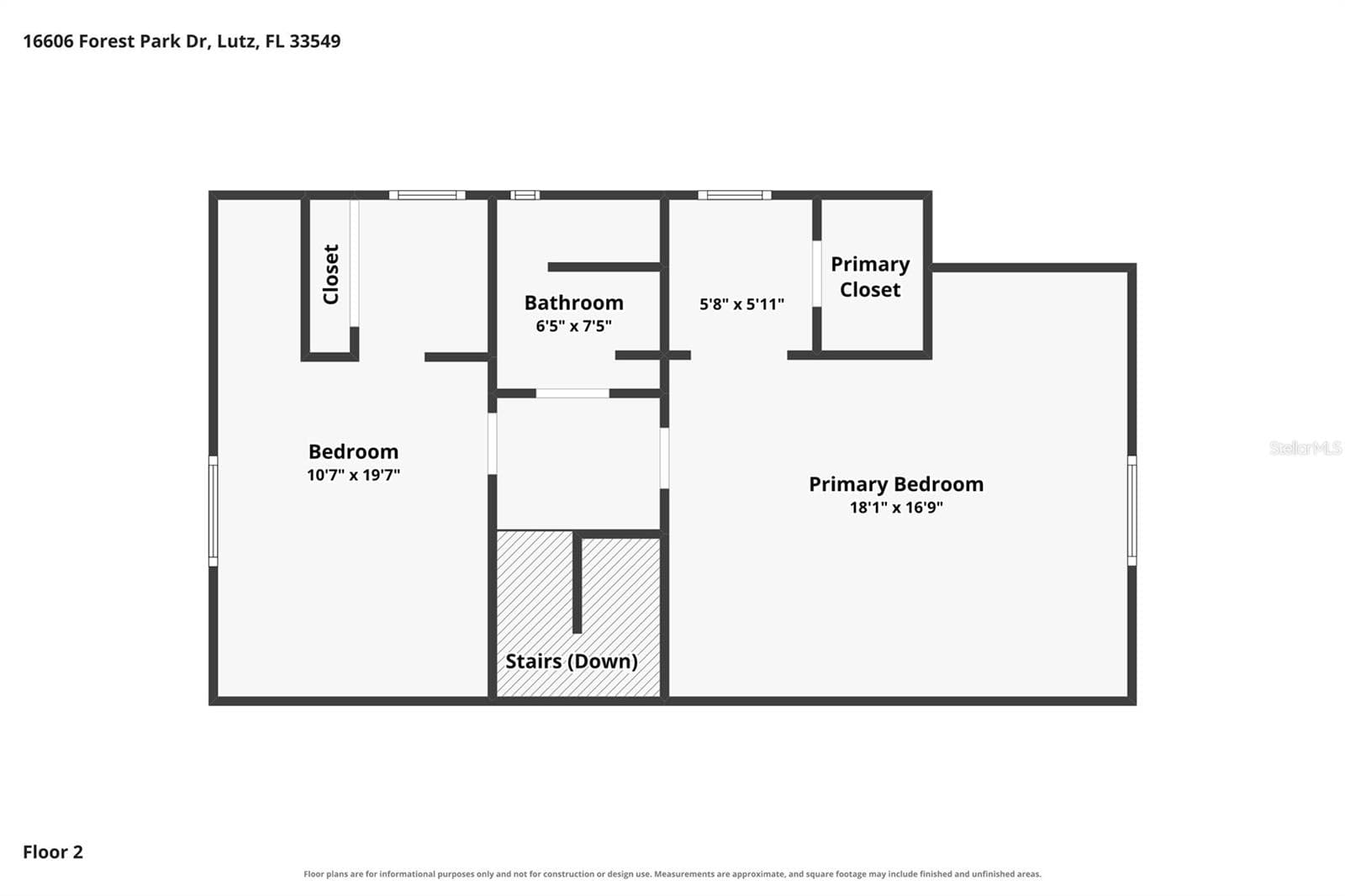 Second floor - 16606 FOREST PARK DR, LUTZ