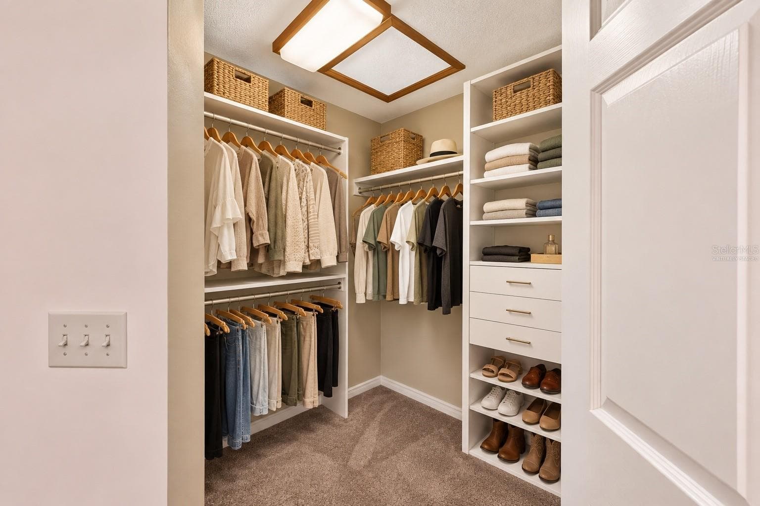 Virtually Staged Primary Bedroom's Walk-In Closet - 37130 COUNTY ROAD 439, EUSTIS